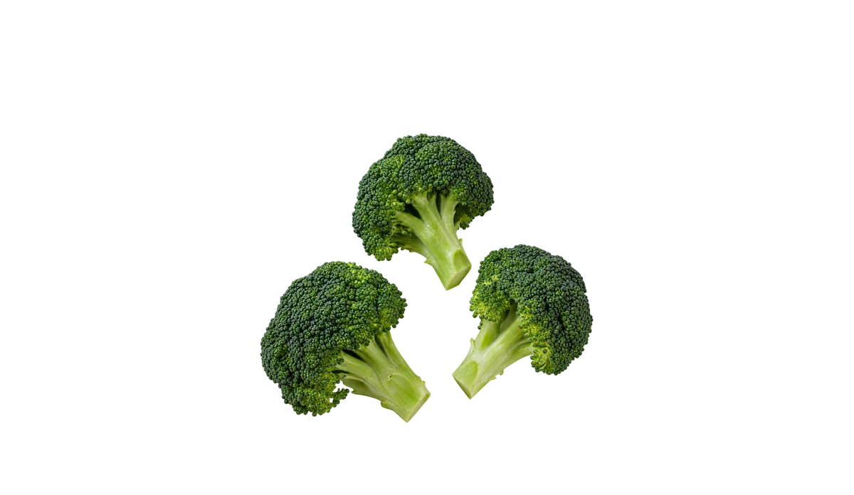 Broccoli, age 4 and up: Whole florets, raw or cooked