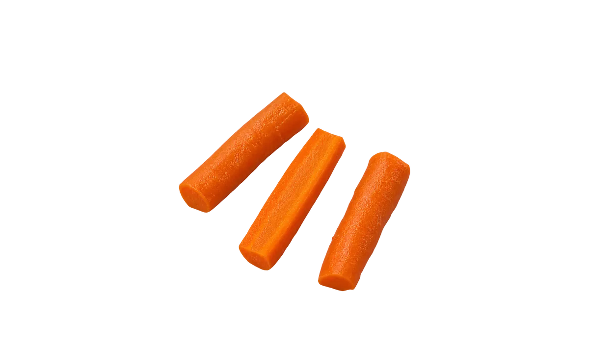 Carrots, 6 to 8 months: Thick finger-length sticks