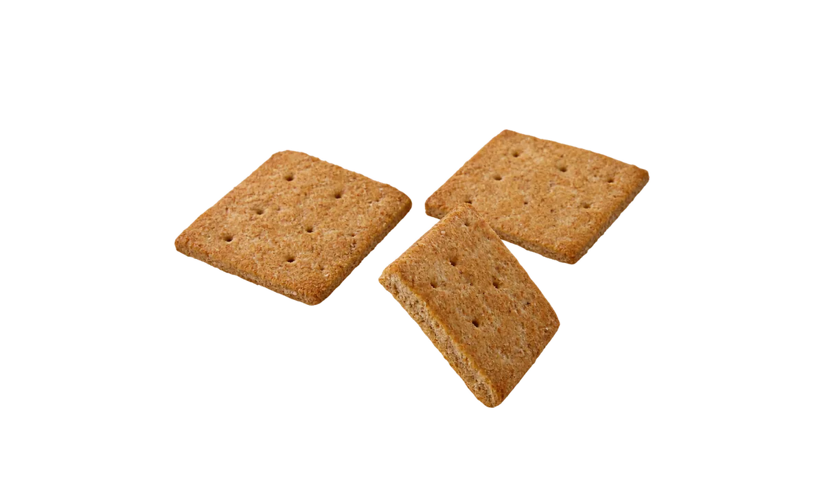 Crackers, age 2 and up: Harder crunchy crackers, whole